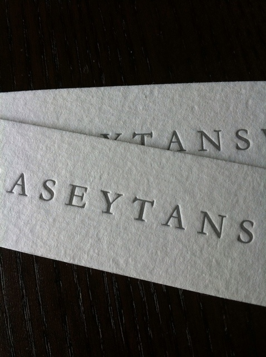 letterpress hang tags